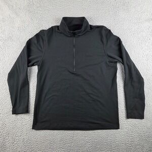 Lululemon Soft Jersey 1/2 Zip Pullover Mens Large Black Walking